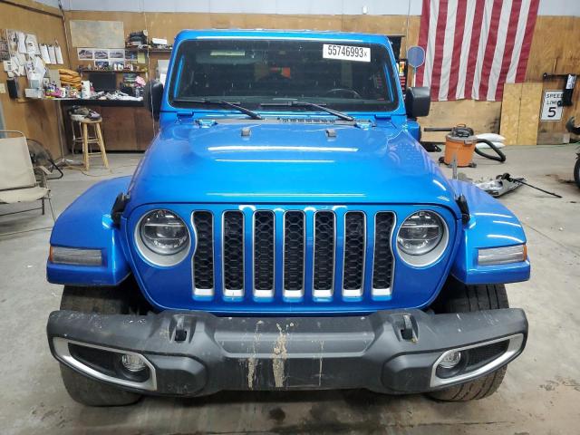 1C4JJXP60MW702990 - 2021 JEEP WRANGLER U SAHARA 4XE BLUE photo 5