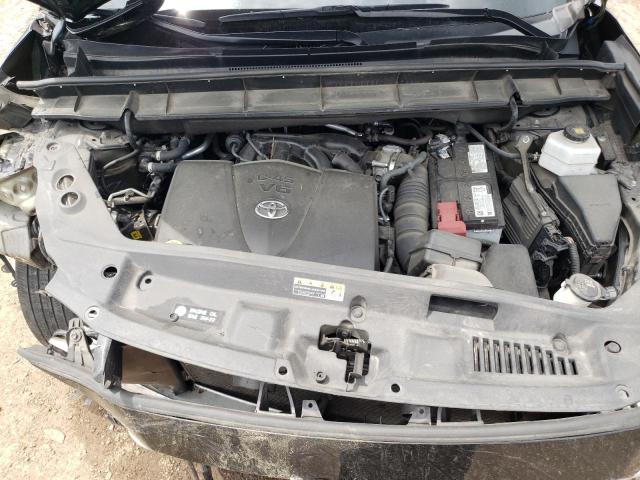 5TDGZRBH6NS573727 - 2022 TOYOTA HIGHLANDER XLE BLACK photo 12