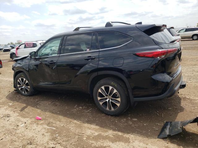 5TDGZRBH6NS573727 - 2022 TOYOTA HIGHLANDER XLE BLACK photo 2