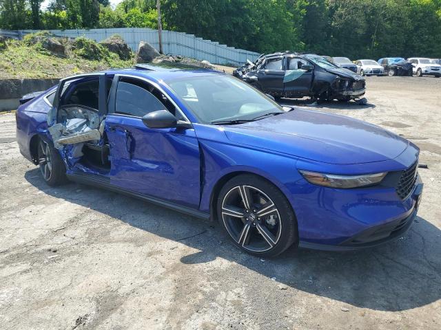 1HGCY2F59RA027968 - 2024 HONDA ACCORD HYBRID SPORT BLUE photo 4