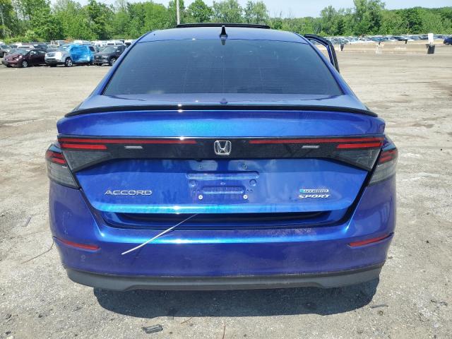 1HGCY2F59RA027968 - 2024 HONDA ACCORD HYBRID SPORT BLUE photo 6