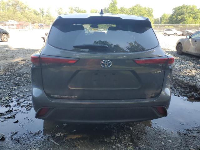 5TDBBRCH0NS546441 - 2022 TOYOTA HIGHLANDER HYBRID LE GRAY photo 6