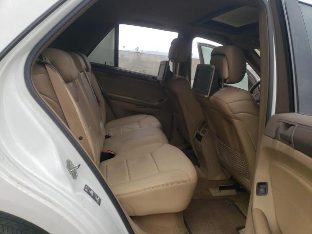 4JGBB8GB4BA745822 - 2011 MERCEDES-BENZ ML 350 4MATIC WHITE photo 10