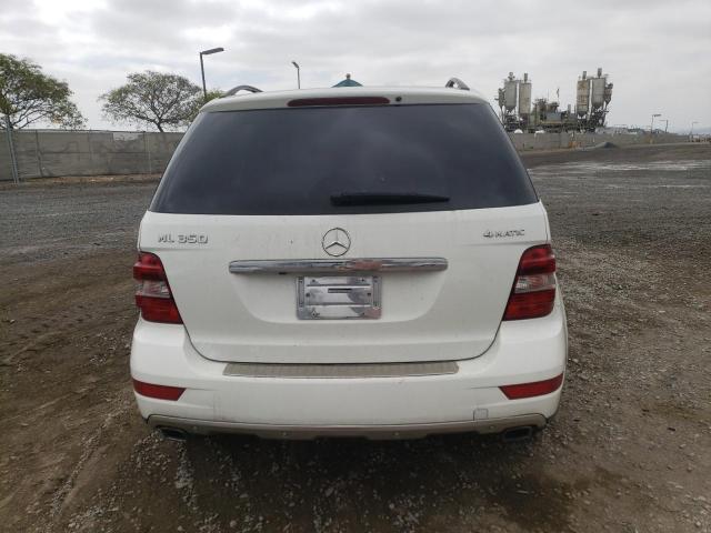 4JGBB8GB4BA745822 - 2011 MERCEDES-BENZ ML 350 4MATIC WHITE photo 6