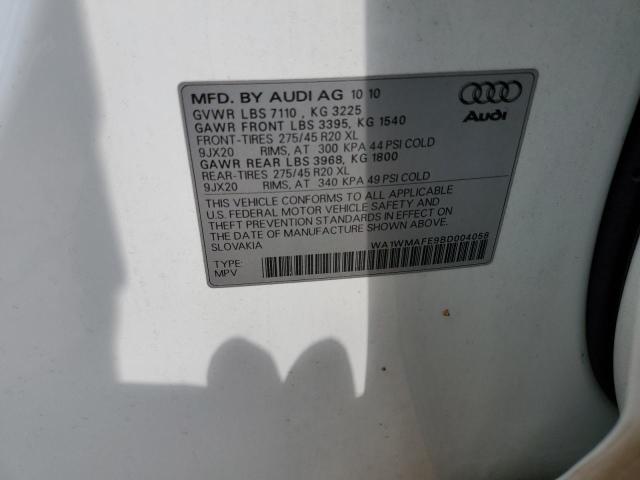 WA1WMAFE9BD004058 - 2011 AUDI Q7 PRESTIGE WHITE photo 13