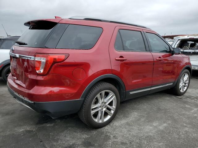 1FM5K7D81HGA22998 - 2017 FORD EXPLORER XLT RED photo 3