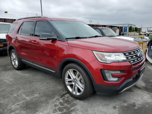 1FM5K7D81HGA22998 - 2017 FORD EXPLORER XLT RED photo 4