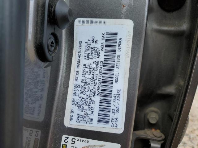 1NXBR32E17Z824113 - 2007 TOYOTA COROLLA CE GRAY photo 12