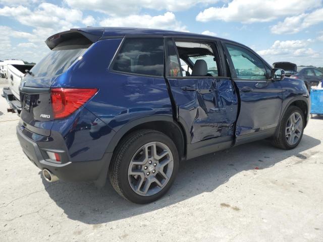 5FNYF8H53NB029730 - 2022 HONDA PASSPORT EXL أزرق صورة 3