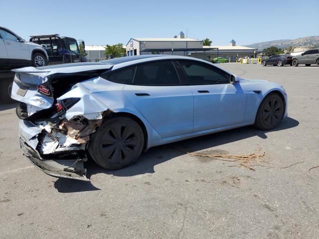 5YJSA1E66NF485200 - 2022 TESLA MODEL S ლურჯი ფოტო 3