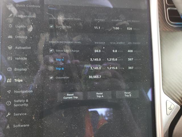 5YJSA1H21EFP63879 - 2014 TESLA MODEL S Մոխրագույն լուսանկար 8