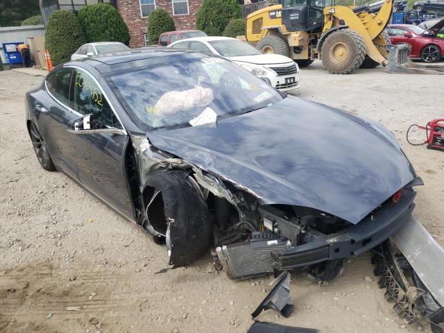 5YJSA1H21EFP63879 - 2014 TESLA MODEL S Մոխրագույն լուսանկար 9