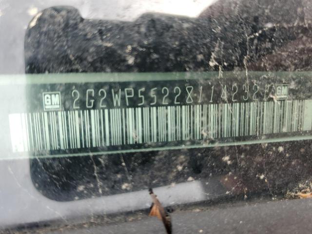 2G2WP552281142321 - 2008 PONTIAC GRAND PRIX 白色 照片 12