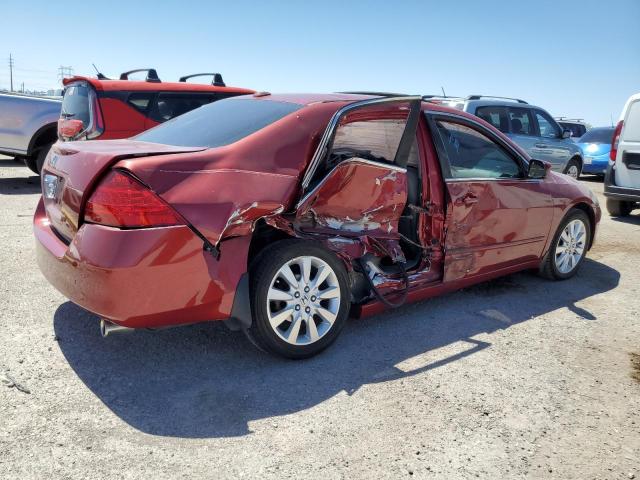 1HGCM66577A066249 - 2007 HONDA ACCORD EX RED photo 3