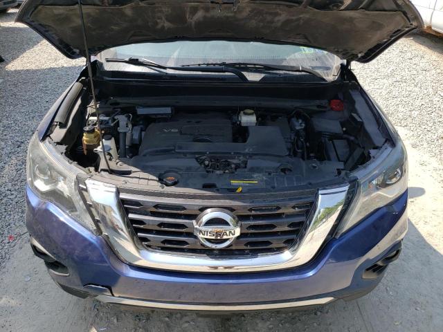 5N1DR2MM4KC596954 - 2019 NISSAN PATHFINDER S BLUE photo 11