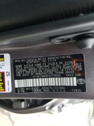 4T1G11AK8PU770690 - 2023 TOYOTA CAMRY SE NIGHT SHADE GRAY photo 13