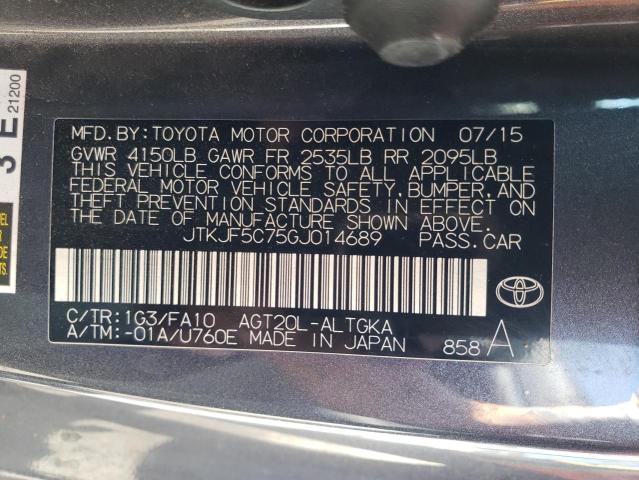 JTKJF5C75GJ014689 - 2016 TOYOTA SCION TC 石墨色 照片 13
