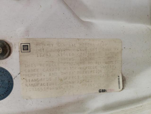 1G3AG53M4R6342976 - 1994 OLDSMOBILE CUTLASS CI S Weiß Foto 13