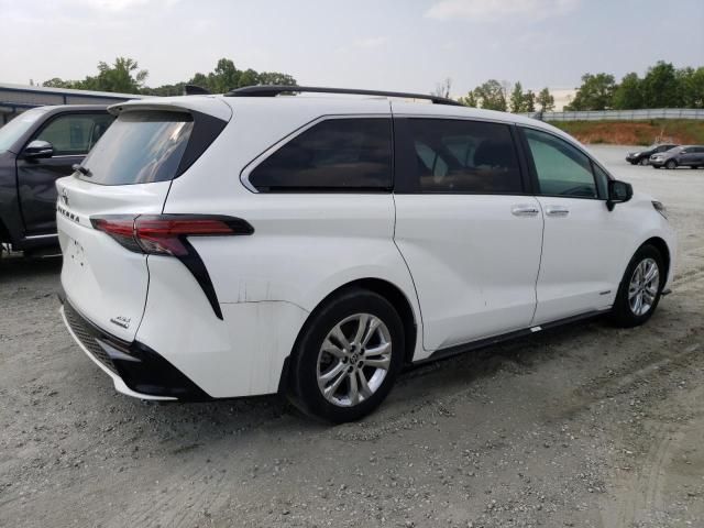 5TDDSKFC0MS016260 - 2021 TOYOTA SIENNA XSE WHITE photo 3