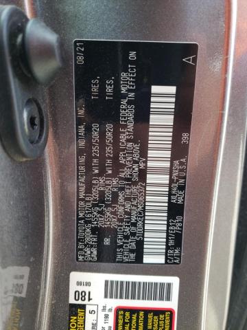 5TDDRKEC7MS065372 - 2021 TOYOTA SIENNA XSE GRAY photo 13