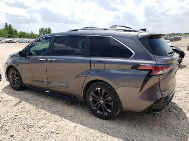 5TDDRKEC7MS065372 - 2021 TOYOTA SIENNA XSE GRAY photo 2