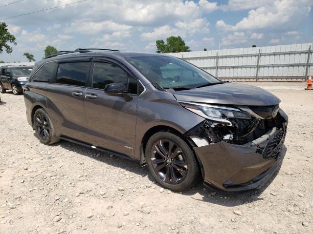 5TDDRKEC7MS065372 - 2021 TOYOTA SIENNA XSE GRAY photo 4