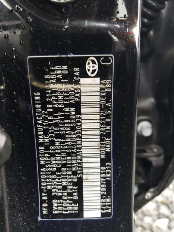 5YFEPMAE6NP390439 - 2022 TOYOTA COROLLA LE 黑色 照片 12