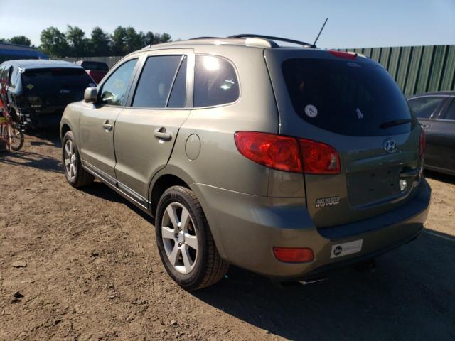 5NMSH13E97H061758 - 2007 HYUNDAI SANTA FE SE GREEN photo 3