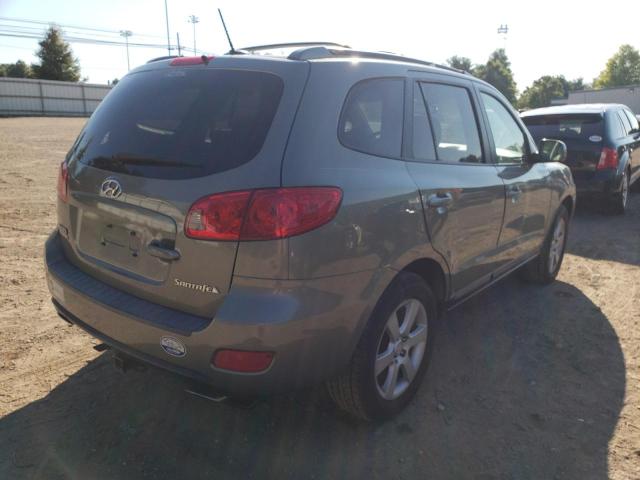 5NMSH13E97H061758 - 2007 HYUNDAI SANTA FE SE GREEN photo 4