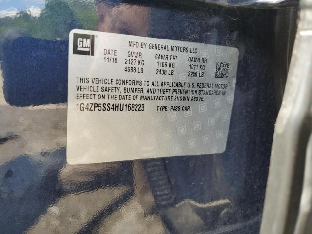 1G4ZP5SS4HU168223 - 2017 BUICK LACROSSE ESSENCE BLUE photo 12