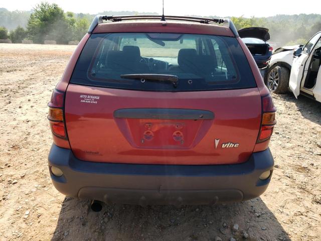 5Y2SL62804Z405136 - 2004 PONTIAC VIBE RED photo 6