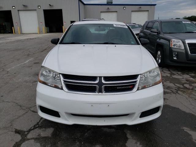 1C3CDZAB9EN146921 - 2014 DODGE AVENGER SE WHITE photo 5