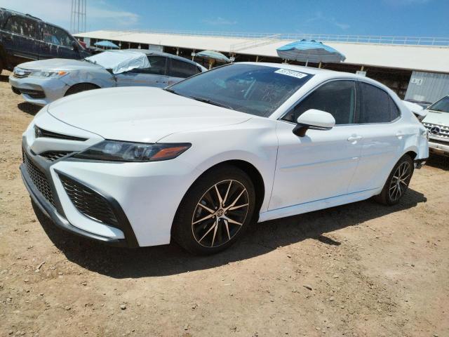 4T1S11AK9MU613787 - 2021 TOYOTA CAMRY NIGHT SHADE WHITE photo 1