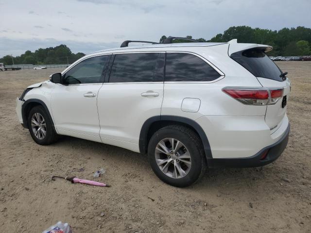 5TDKKRFH2FS077883 - 2015 TOYOTA HIGHLANDER XLE 白色 照片 2