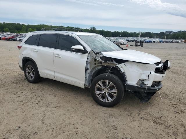 5TDKKRFH2FS077883 - 2015 TOYOTA HIGHLANDER XLE 白色 照片 4