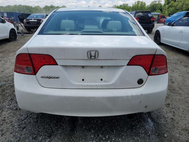 1HGFA16878L090835 - 2008 HONDA CIVIC EX WHITE photo 6