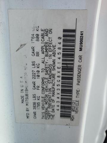 4A3AX35G8XE145840 - 1999 MITSUBISHI ECLIPSE SPYDER GS 白色 照片 12