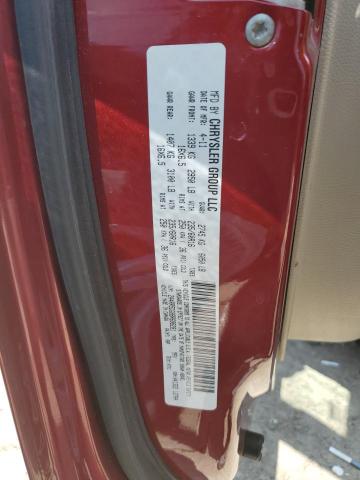 2A4RR5DG8BR698281 - 2011 CHRYSLER TOWN & COU TOURING RED photo 13