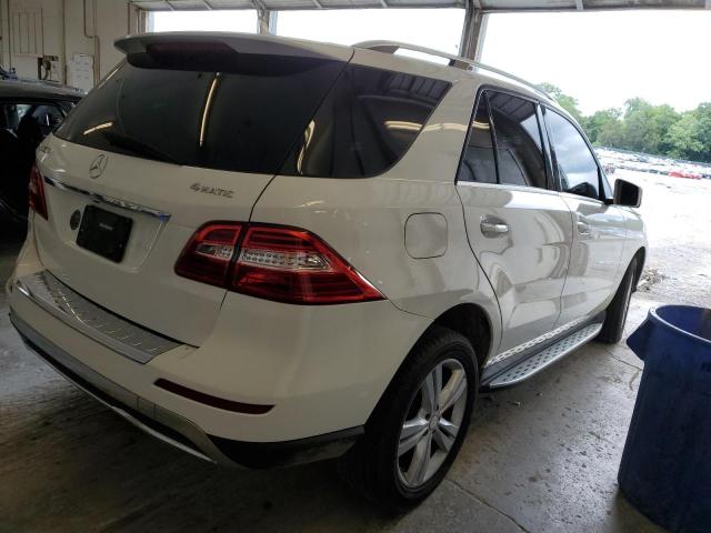 4JGDA5HB6FA604586 - 2015 MERCEDES-BENZ ML 350 4MATIC WHITE photo 3