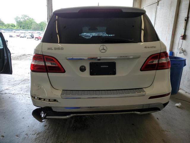 4JGDA5HB6FA604586 - 2015 MERCEDES-BENZ ML 350 4MATIC WHITE photo 6