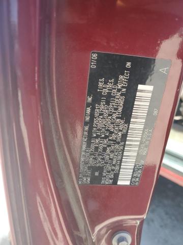 5TBBT44186S479616 - 2006 TOYOTA TUNDRA ACCESS CAB SR5 BURGUNDY photo 12