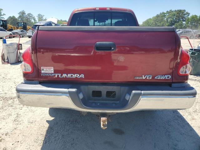5TBBT44186S479616 - 2006 TOYOTA TUNDRA ACCESS CAB SR5 BURGUNDY photo 6