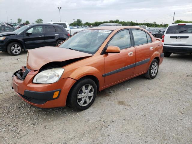 KNADE223X96451367 - 2009 KIA RIO BASE ORANGE photo 1