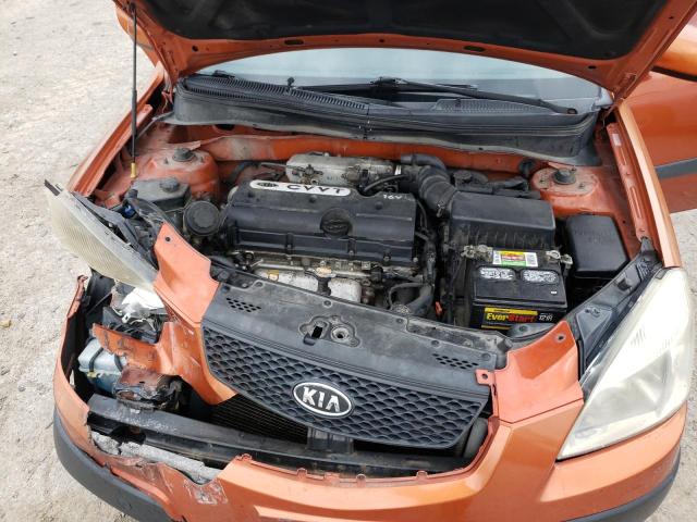 KNADE223X96451367 - 2009 KIA RIO BASE ORANGE photo 11