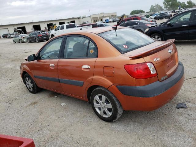 KNADE223X96451367 - 2009 KIA RIO BASE ORANGE photo 2