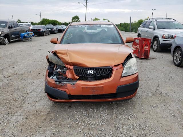 KNADE223X96451367 - 2009 KIA RIO BASE ORANGE photo 5