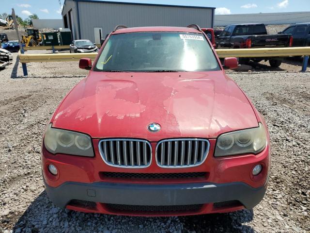 WBXPC93438WJ13817 - 2008 BMW X3 3.0SI RED photo 5