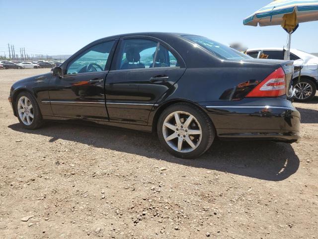 WDBRF40J54A554820 - 2004 MERCEDES-BENZ C 230K SPORT SEDAN BLACK photo 2