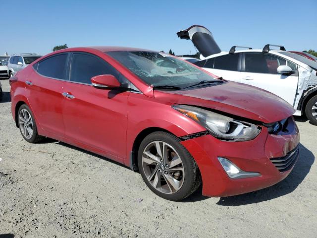 KMHDH4AEXFU377248 - 2015 HYUNDAI ELANTRA SE RED photo 4