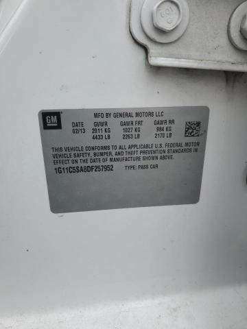 1G11C5SA8DF257952 - 2013 CHEVROLET MALIBU 1LT WHITE photo 12